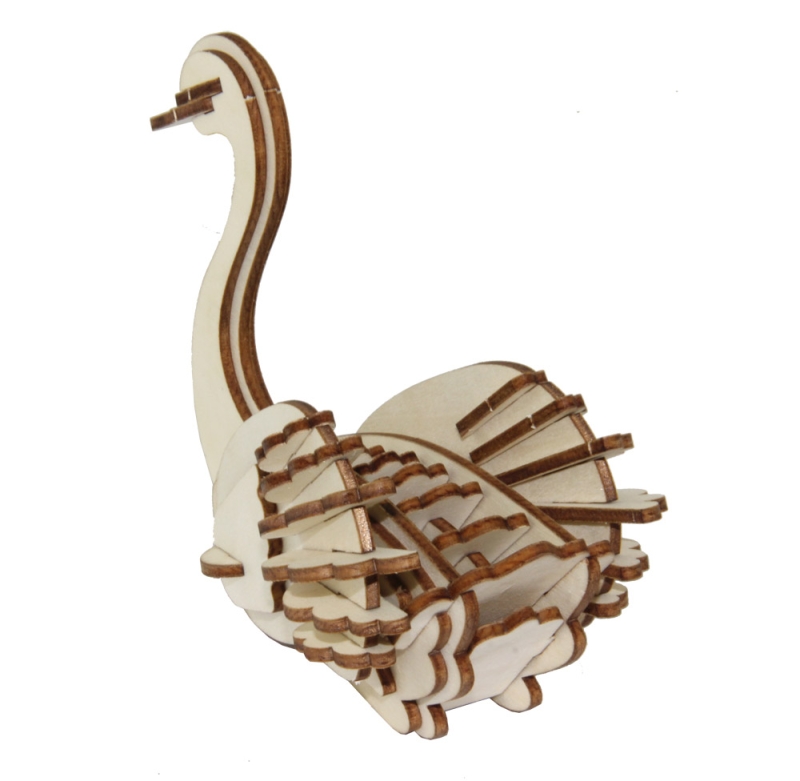 3D Holz Puzzle Schwan
