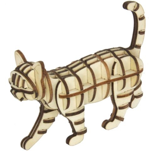 Holzpuzzle Katze