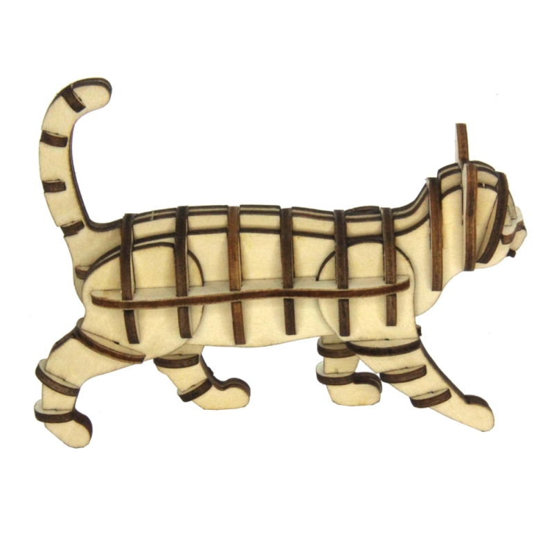 3D Holz Puzzle Katze