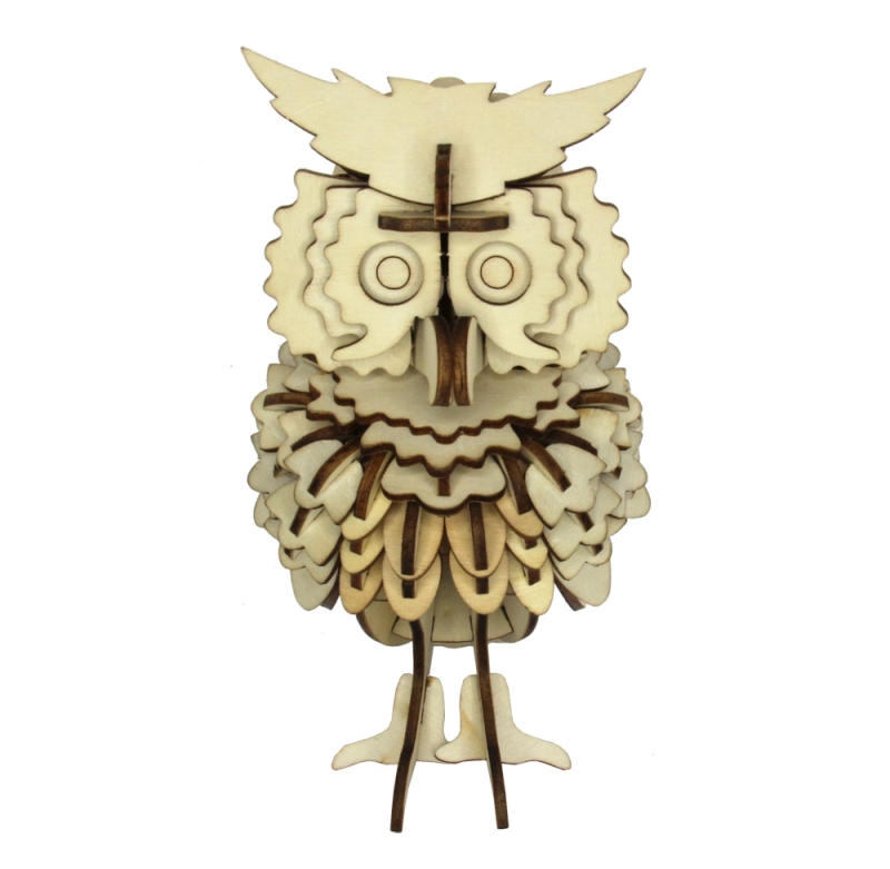 3D Holz Puzzle Eule