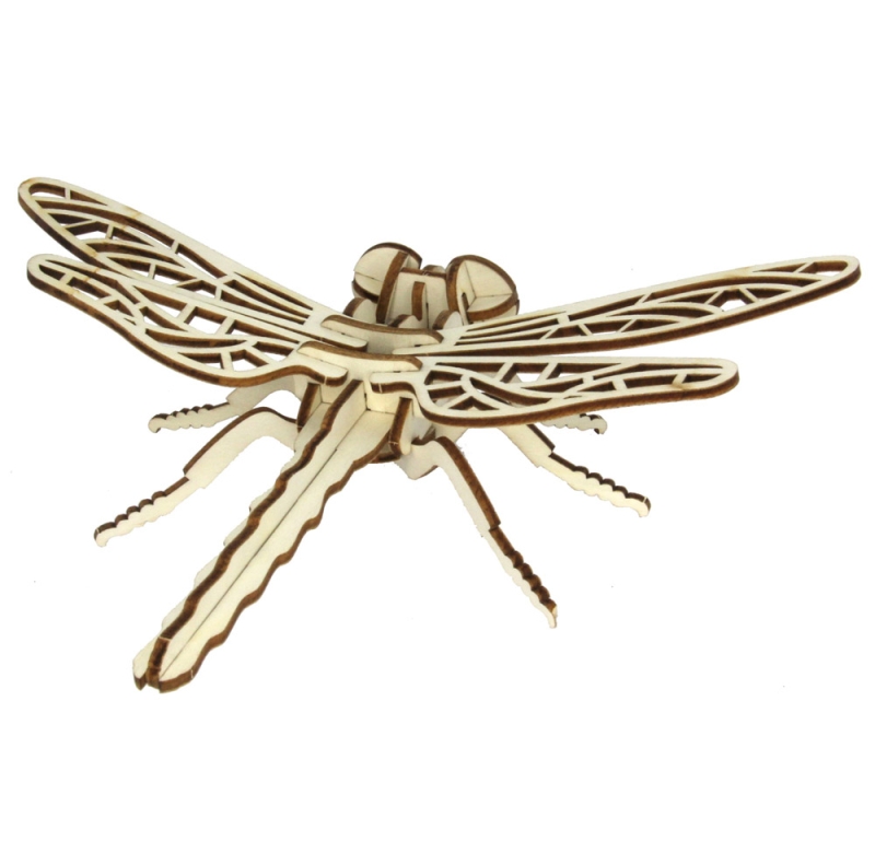 3D Holz Puzzle Libelle