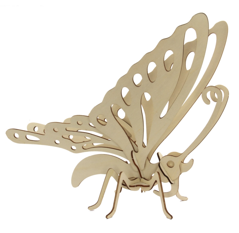 3D Holz Puzzle Schmetterling