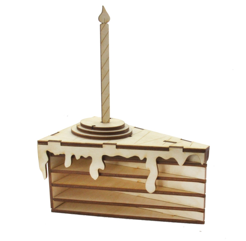 3D Holz Puzzle Kuchen