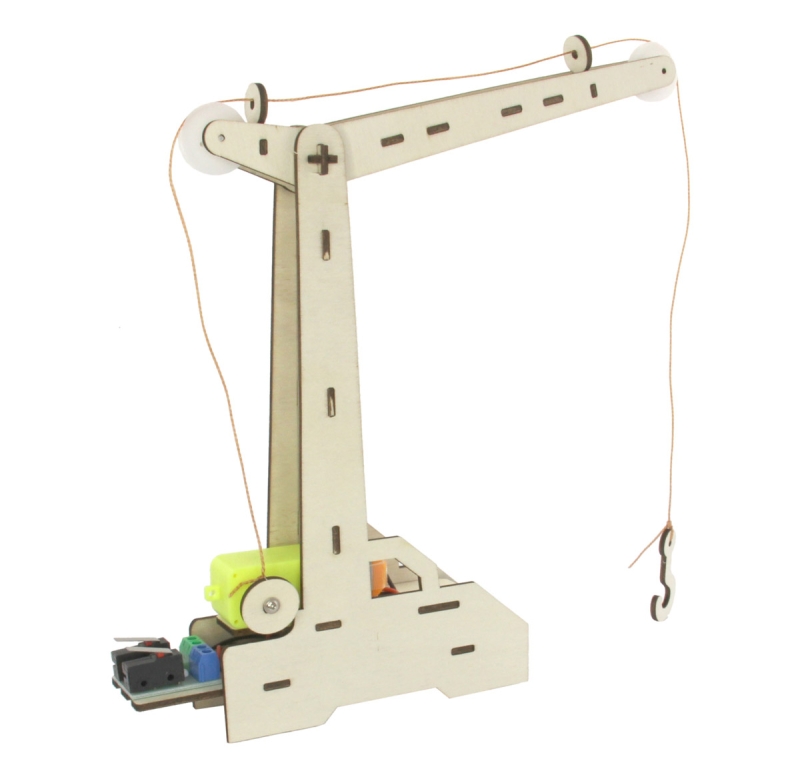 3D Holz Puzzle Funktionsmodell Kran