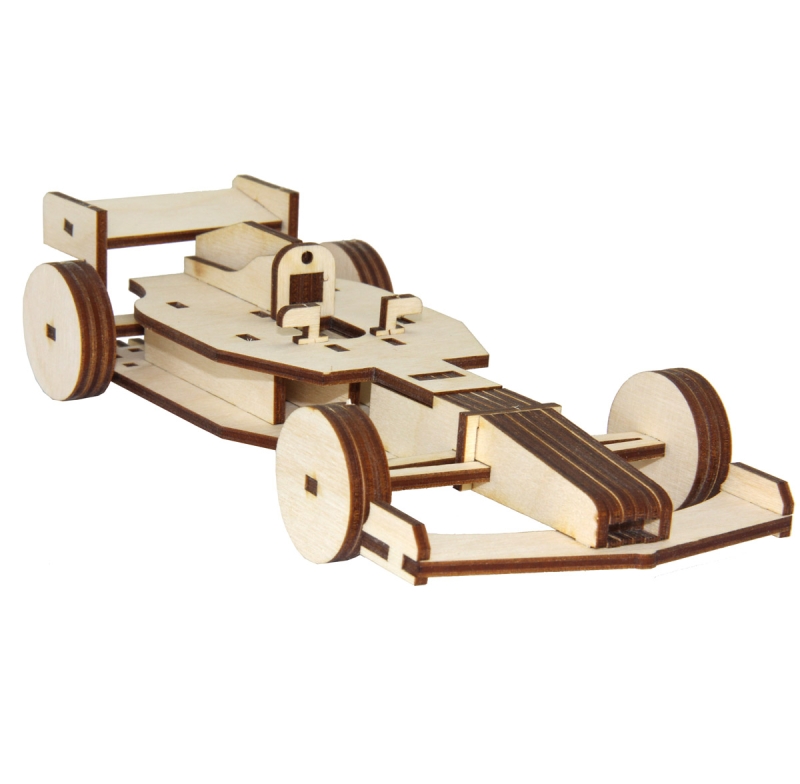 3D Holz Puzzle Rennwagen