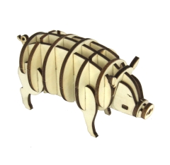 3D Holz Puzzle Schwein