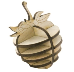 3D Holz Puzzle Erdbeere